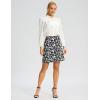 imageG Gradual 19quot Skorts for Woman Knee Length Golf Skirt Long Athletic Tennis Skorts for Women Dressy Casual with Shorts PocketsBlack Flower