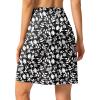imageG Gradual 19quot Skorts for Woman Knee Length Golf Skirt Long Athletic Tennis Skorts for Women Dressy Casual with Shorts PocketsBlack Flower
