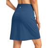 imageG Gradual 19quot Skorts for Woman Knee Length Golf Skirt Long Athletic Tennis Skorts for Women Dressy Casual with Shorts PocketsBlue