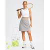 imageG Gradual 19quot Skorts for Woman Knee Length Golf Skirt Long Athletic Tennis Skorts for Women Dressy Casual with Shorts PocketsLight Grey