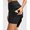 imageG Gradual 20quot Golf Skorts Skirts for Women with 7 Pockets Knee Length Skort Athletic Modest Long Tennis Skirts for WomenAblack