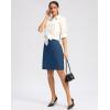 imageG Gradual 20quot Golf Skorts Skirts for Women with 7 Pockets Knee Length Skort Athletic Modest Long Tennis Skirts for WomenBlue