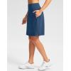 imageG Gradual 20quot Golf Skorts Skirts for Women with 7 Pockets Knee Length Skort Athletic Modest Long Tennis Skirts for WomenBlue