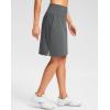 imageG Gradual 20quot Golf Skorts Skirts for Women with 7 Pockets Knee Length Skort Athletic Modest Long Tennis Skirts for WomenDark Grey