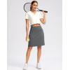 imageG Gradual 20quot Golf Skorts Skirts for Women with 7 Pockets Knee Length Skort Athletic Modest Long Tennis Skirts for WomenDark Grey
