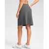 imageG Gradual 20quot Golf Skorts Skirts for Women with 7 Pockets Knee Length Skort Athletic Modest Long Tennis Skirts for WomenDark Grey