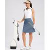 imageG Gradual 20quot Golf Skorts Skirts for Women with 7 Pockets Knee Length Skort Athletic Modest Long Tennis Skirts for WomenDusty Blue