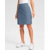 imageG Gradual 20quot Golf Skorts Skirts for Women with 7 Pockets Knee Length Skort Athletic Modest Long Tennis Skirts for WomenDusty Blue