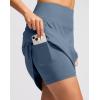 imageG Gradual 20quot Golf Skorts Skirts for Women with 7 Pockets Knee Length Skort Athletic Modest Long Tennis Skirts for WomenDusty Blue