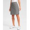 imageG Gradual 20quot Golf Skorts Skirts for Women with 7 Pockets Knee Length Skort Athletic Modest Long Tennis Skirts for WomenLight Grey