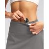 imageG Gradual 20quot Golf Skorts Skirts for Women with 7 Pockets Knee Length Skort Athletic Modest Long Tennis Skirts for WomenLight Grey