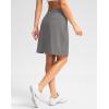 imageG Gradual 20quot Golf Skorts Skirts for Women with 7 Pockets Knee Length Skort Athletic Modest Long Tennis Skirts for WomenLight Grey