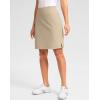 imageG Gradual 20quot Golf Skorts Skirts for Women with 7 Pockets Knee Length Skort Athletic Modest Long Tennis Skirts for WomenLight Khaki