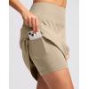 imageG Gradual 20quot Golf Skorts Skirts for Women with 7 Pockets Knee Length Skort Athletic Modest Long Tennis Skirts for WomenLight Khaki