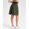 imageG Gradual 20quot Golf Skorts Skirts for Women with 7 Pockets Knee Length Skort Athletic Modest Long Tennis Skirts for WomenOlive