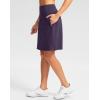 imageG Gradual 20quot Golf Skorts Skirts for Women with 7 Pockets Knee Length Skort Athletic Modest Long Tennis Skirts for WomenPurple
