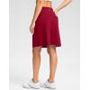 imageG Gradual 20quot Golf Skorts Skirts for Women with 7 Pockets Knee Length Skort Athletic Modest Long Tennis Skirts for WomenRed