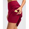 imageG Gradual 20quot Golf Skorts Skirts for Women with 7 Pockets Knee Length Skort Athletic Modest Long Tennis Skirts for WomenRed