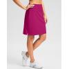 imageG Gradual 20quot Golf Skorts Skirts for Women with 7 Pockets Knee Length Skort Athletic Modest Long Tennis Skirts for WomenRosy