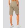 imageG Gradual Bermuda Shorts for Women with Pockets 12quot Knee Length Womens High Waisted Stretch Long Shorts Walking CasualKhaki