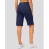 imageG Gradual Bermuda Shorts for Women with Pockets 12quot Knee Length Womens High Waisted Stretch Long Shorts Walking CasualNavy