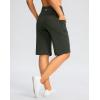 imageG Gradual Bermuda Shorts for Women with Pockets 12quot Knee Length Womens High Waisted Stretch Long Shorts Walking CasualOlive