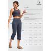 imageG Gradual Capri Pants for Women High Waist Workout Yoga Pants with Pockets Tummy Control Leggings Crop StraightBlack
