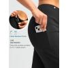 imageG Gradual Capri Pants for Women High Waist Workout Yoga Pants with Pockets Tummy Control Leggings Crop StraightBlack