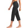 imageG Gradual Capri Pants for Women High Waist Workout Yoga Pants with Pockets Tummy Control Leggings Crop StraightCharcoal