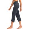 imageG Gradual Capri Pants for Women High Waist Workout Yoga Pants with Pockets Tummy Control Leggings Crop StraightDusty Blue