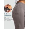 imageG Gradual Capri Pants for Women High Waist Workout Yoga Pants with Pockets Tummy Control Leggings Crop StraightDusty Grey