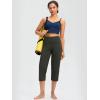 imageG Gradual Capri Pants for Women High Waist Workout Yoga Pants with Pockets Tummy Control Leggings Crop StraightOlive
