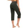imageG Gradual Capri Pants for Women High Waist Workout Yoga Pants with Pockets Tummy Control Leggings Crop StraightOlive
