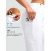 imageG Gradual Capri Pants for Women High Waist Workout Yoga Pants with Pockets Tummy Control Leggings Crop StraightWhite