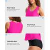 imageG Gradual Tankini Tops for Women High Neck Swimsuits Swim Top Modest Bathing Suit Swimwear Tank Top only No BottomHot Pink