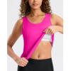 imageG Gradual Tankini Tops for Women High Neck Swimsuits Swim Top Modest Bathing Suit Swimwear Tank Top only No BottomHot Pink
