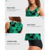 imageG Gradual Tankini Tops for Women High Neck Swimsuits Swim Top Modest Bathing Suit Swimwear Tank Top only No BottomLeaf