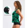imageG Gradual Tankini Tops for Women High Neck Swimsuits Swim Top Modest Bathing Suit Swimwear Tank Top only No BottomLeaf