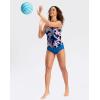 imageG Gradual Tankini Tops for Women High Neck Swimsuits Swim Top Modest Bathing Suit Swimwear Tank Top only No BottomNavy Flower