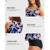 imageG Gradual Tankini Tops for Women High Neck Swimsuits Swim Top Modest Bathing Suit Swimwear Tank Top only No BottomNavy Flower