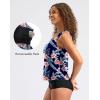 imageG Gradual Tankini Tops for Women High Neck Swimsuits Swim Top Modest Bathing Suit Swimwear Tank Top only No BottomNavy Flower