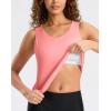 imageG Gradual Tankini Tops for Women High Neck Swimsuits Swim Top Modest Bathing Suit Swimwear Tank Top only No BottomPeach
