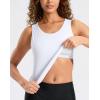 imageG Gradual Tankini Tops for Women High Neck Swimsuits Swim Top Modest Bathing Suit Swimwear Tank Top only No BottomWhite
