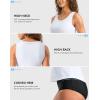 imageG Gradual Tankini Tops for Women High Neck Swimsuits Swim Top Modest Bathing Suit Swimwear Tank Top only No BottomWhite