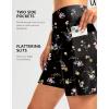 imageG Gradual Womens 7quot Long Swim Board Shorts High Waisted Quick Dry Beach Swimming Shorts for Women with Liner PocketsBlack Floral