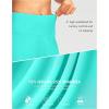 imageG Gradual Womens 7quot Long Swim Board Shorts High Waisted Quick Dry Beach Swimming Shorts for Women with Liner PocketsCyan