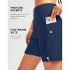 imageG Gradual Womens 7quot Long Swim Board Shorts High Waisted Quick Dry Beach Swimming Shorts for Women with Liner PocketsDark Blue
