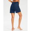 imageG Gradual Womens 7quot Long Swim Board Shorts High Waisted Quick Dry Beach Swimming Shorts for Women with Liner PocketsDark Blue