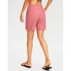 imageG Gradual Womens 7quot Long Swim Board Shorts High Waisted Quick Dry Beach Swimming Shorts for Women with Liner PocketsHyper Pink