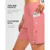 imageG Gradual Womens 7quot Long Swim Board Shorts High Waisted Quick Dry Beach Swimming Shorts for Women with Liner PocketsHyper Pink
